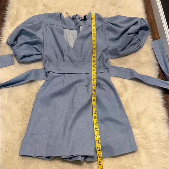Elegant Blue V-Neck romper, NWOT - Picture 5 of 8
